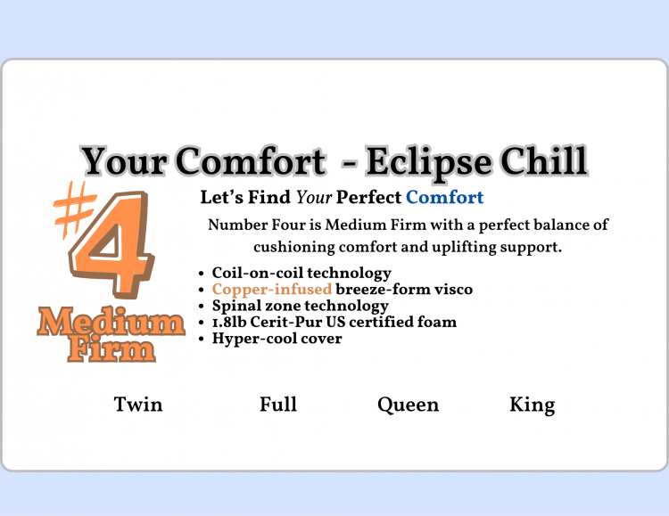 Eclipse Chill - Your Comfort #4 Medium Firm Mattress